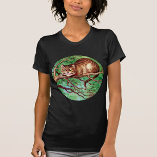 T-shirt Le Chat Cheshire Dit : "Nous sommes tous fous ici