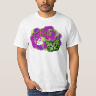T-shirt Le chat de l'espace exige des cerveaux