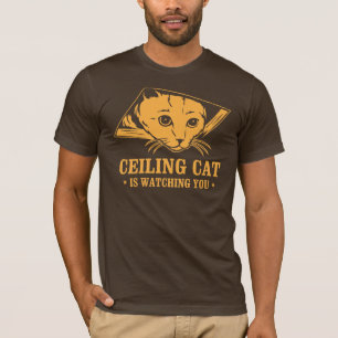 T-shirt Le chat de plafond vous observe