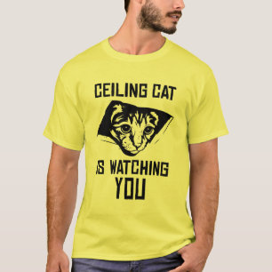 T-shirt Le chat de plafond vous observe !