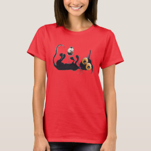 T-shirt Le chat de Stressie abandonne sur la corneille