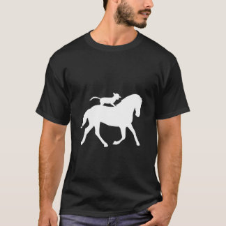 T-shirt Le chat fait un cheval