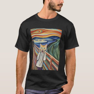 T-shirt Le Chat Hurle Drôle Artiste Humour Professeur D'Ar