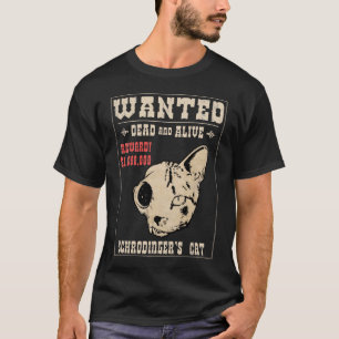T-shirt Le chat II Recherché de Schrodinger
