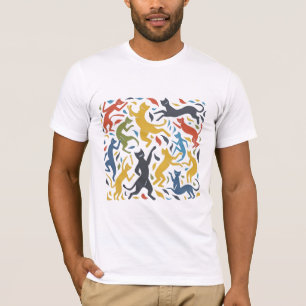 T-shirt Le Chat Inspiré de la Danse Conception Artistique