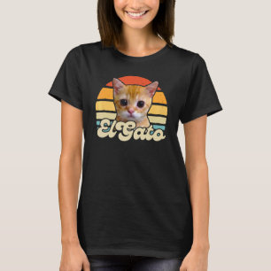 T-shirt le chat mème triste qui pleure munchkin kitty mème