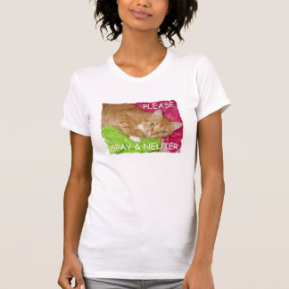 T-shirt Le chat stérilisent et changent le débardeur
