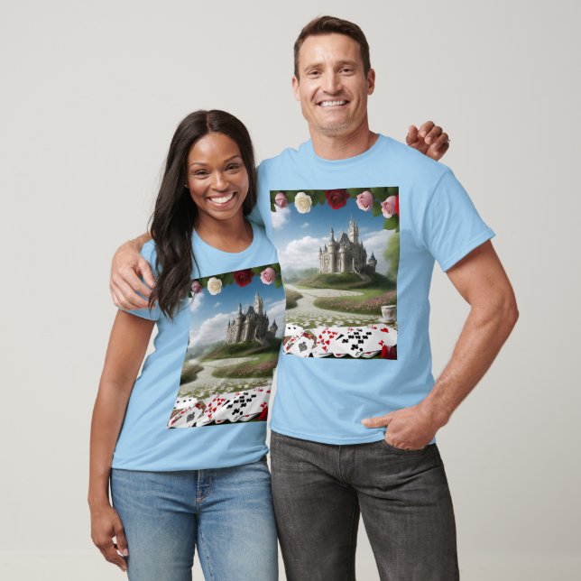 T-shirt Le château à travers le portail Wonderland (Unisexe)