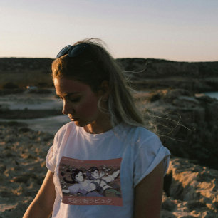 T-shirt Le Château Comique D'Anime Manga Dans Le Ciel