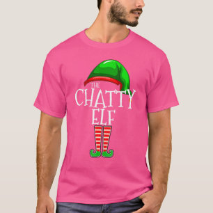 T-shirt Le Chatty Elf Matching Family Group Fun de Noël
