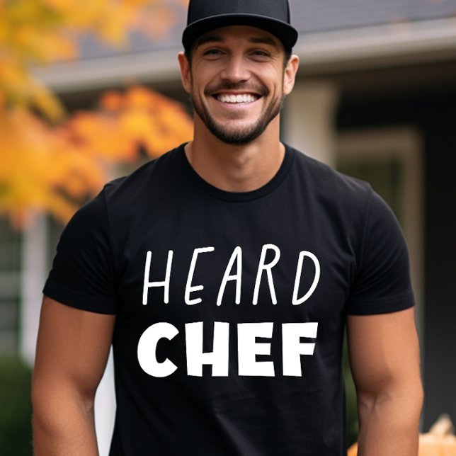 T-shirt Le chef de la chemise à ours (heard chef, heard, the bear fan, chef, love chef, yes chef)