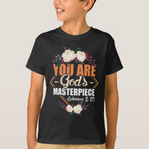 T-shirt Le chef-d'oeuvre de Dieu Éphésiens 2:10 Bible Vers