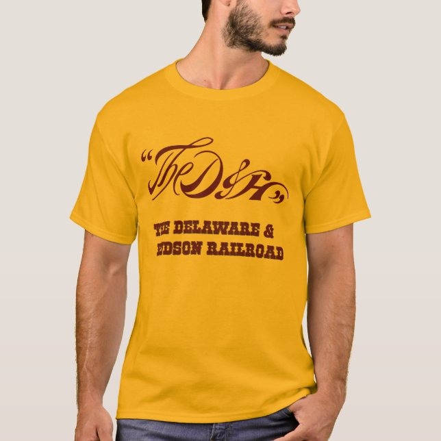 T-shirt Le chemin de fer du Delaware et du Hudson (Devant)