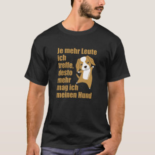 T-shirt Le Chien Berger Australien N'Aime Pas Les Gens