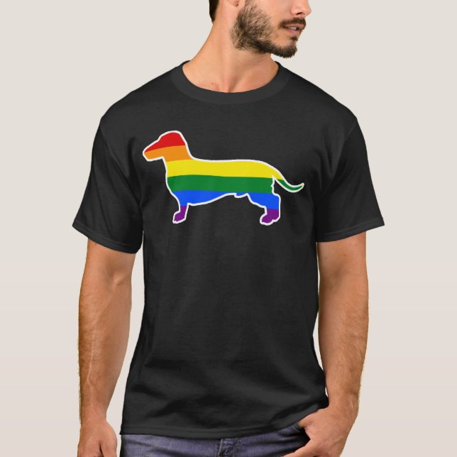 T-shirt Le chien de gay pride vêtx la maman de chienchien (Devant)