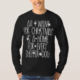 T-shirt Le Chien De Noël Secourt Une Maison Pour Chaque Ch