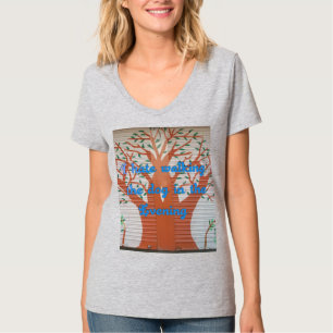 T-shirt "Le chien du soir marche effrayant" - Je déteste m