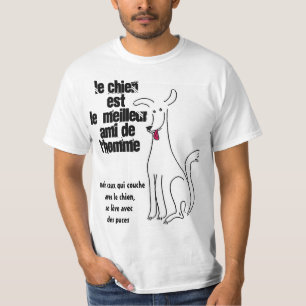 T-shirt Le chien est le meilleur ami de l'homme