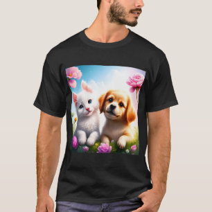 T-shirt Le Chien Et Le Chat Sont De Bons Amis