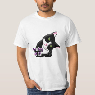 T-shirt Le chien l'a fait Chat