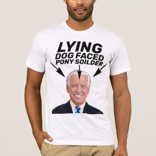 T-SHIRT LE CHIEN MENANT FACE À PONY SOILDER JOE BIDEN T-SH