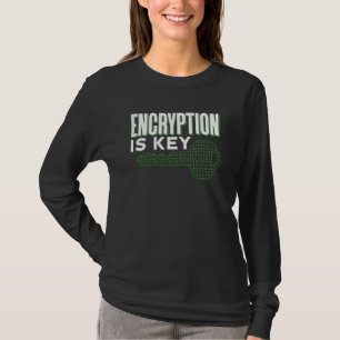 T-shirt Le Chiffrement Est Clés Dictons Code Codeur Progra