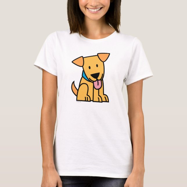 T-shirt Le chiot de labrador retriever reposent le chiot (Devant)