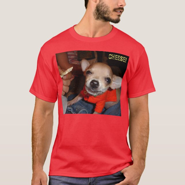 T-SHIRT LE CHIWAWA INDIQUENT LE FROMAGE ! (Devant)