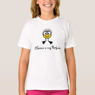 T-shirt Le chlore est mon parfum - caractère jaune de bai