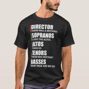 T-shirt Le choeur chanteur de choeur drôle de musique