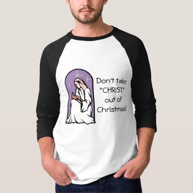 T-shirt Le Christ, Joyeux Noël (Devant)