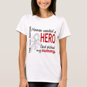 T-shirt Le ciel a eu besoin d'un cancer de poumon de maman