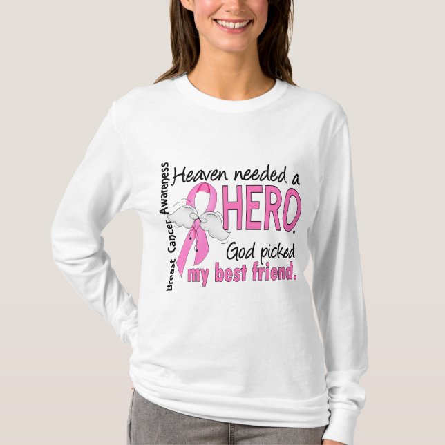 T-shirt Le ciel a eu besoin d'un cancer du sein de (Devant)