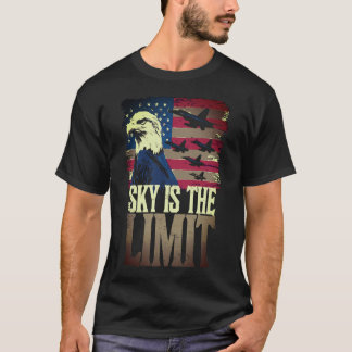 T-shirt Le ciel est la limite patriotique