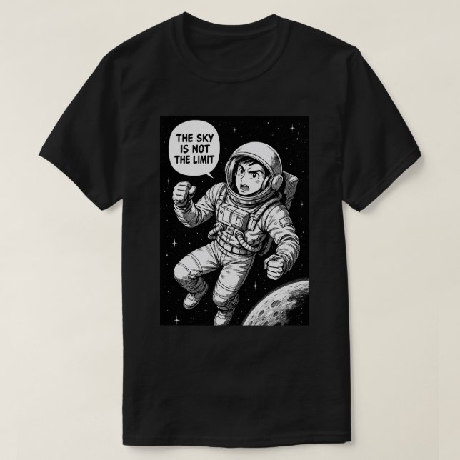 T-shirt le ciel n'est pas la limite (Design devant)