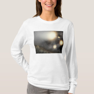 T-shirt Le ciel nocturne comme vu d'un avion hypothétique