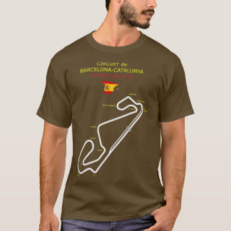 T-shirt Le circuit de Barcelone Catalunya