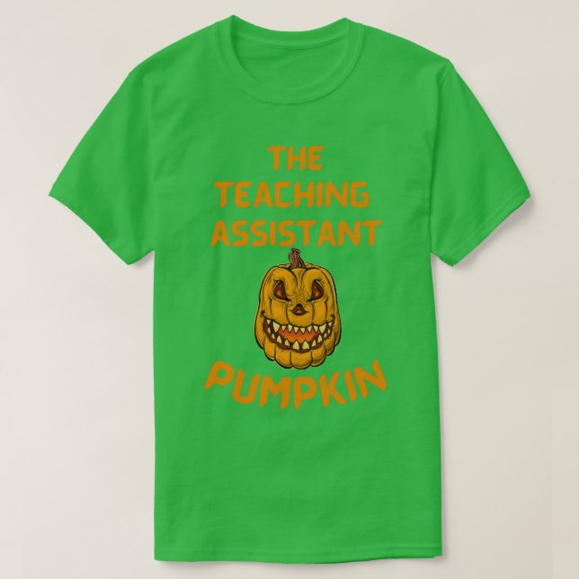 T-shirt Le Citrouille adjoint pédagogique Funny Halloween  (Design devant)