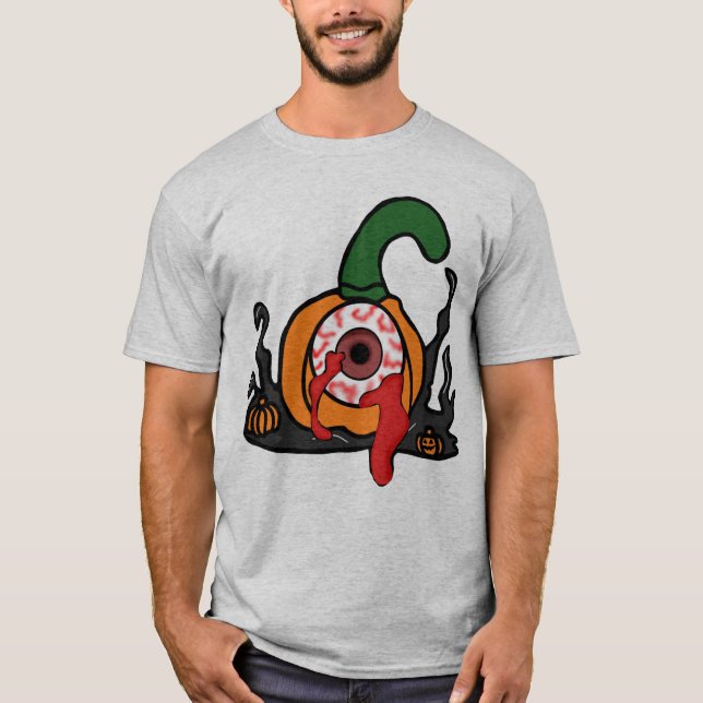 T-shirt Le Citrouille Éffrayant de Bloodshot (Devant)