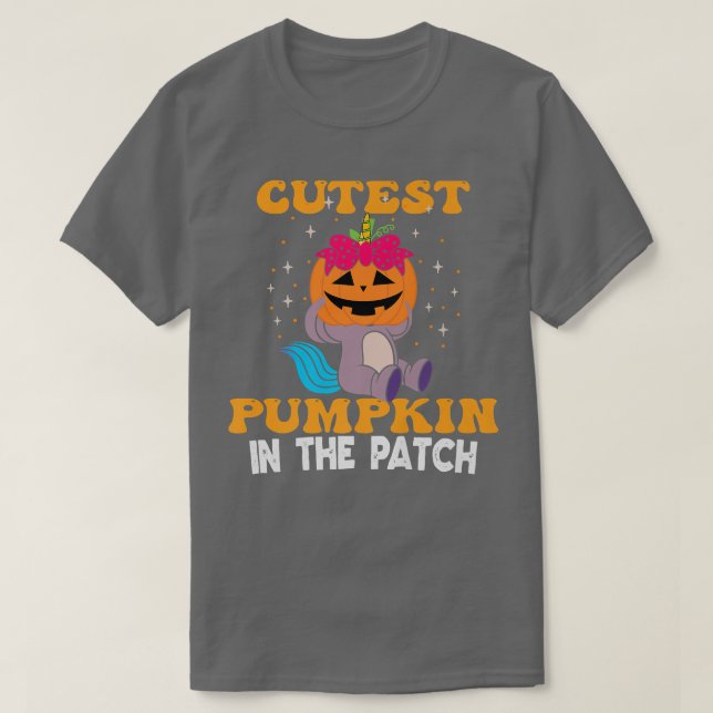 T-shirt Le Citrouille Le Plus Cur Dans Le Patch Halloween  (Design devant)