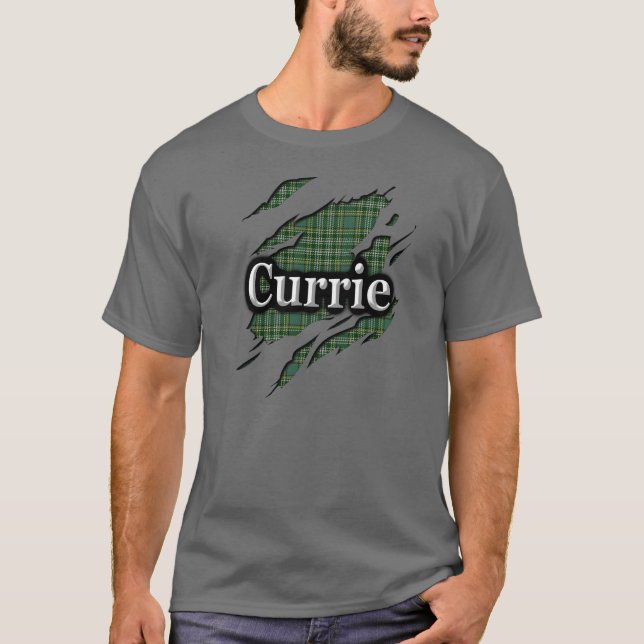 T-shirt Le Clan Currie Tartan Spirit Shirt (Devant)