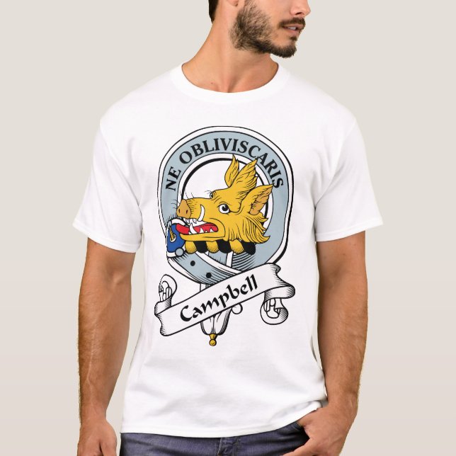 T-shirt Le clan de Campbell Badge (Devant)
