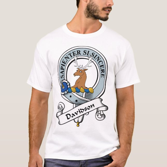 T-shirt Le clan de Davidson Badge (Devant)