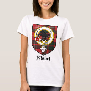 T-shirt Le clan de Nisbet Crest le tartan d'insigne