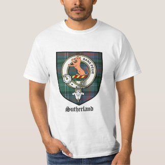 T-shirt Le clan de Sutherland Crest le tartan d'insigne