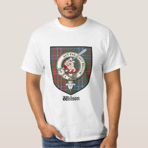 T-shirt Le clan de Wilson Crest le tartan d'insigne