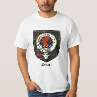 T-shirt Le clan Stuart Crest le tartan d'insigne