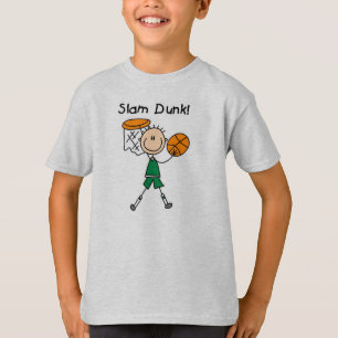 T-shirt Le claquement de basket-ball de garçons trempent