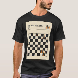 T-shirt Le Classement Arrière Mate Chat Checkmate Vintage 