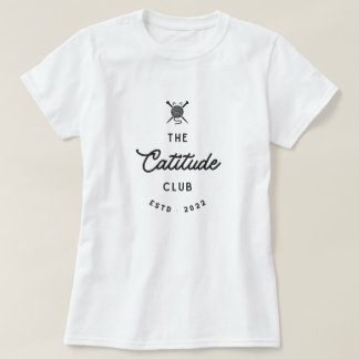 T-shirt Le Club Catitude Élégant Amateur de Chats